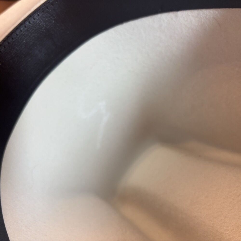 VTG Lanning Belleville Canada Wool Felt Western Cowboy Hat Cream Off-White 7 1/8 - Picture 9 of 11